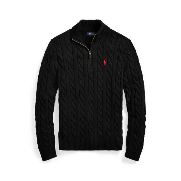 Knit quarter zip