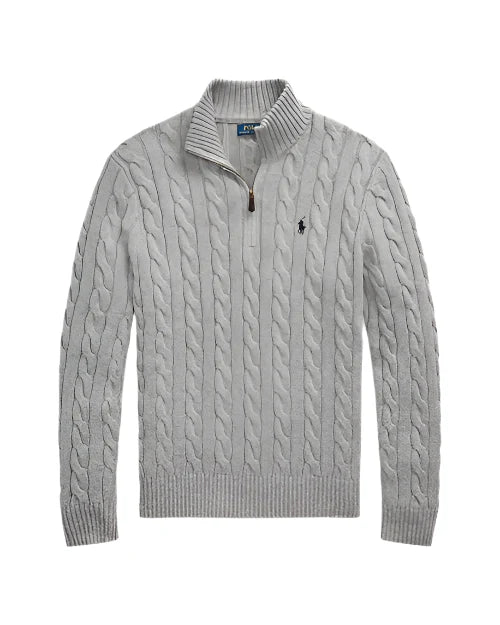 Knit quarter zip